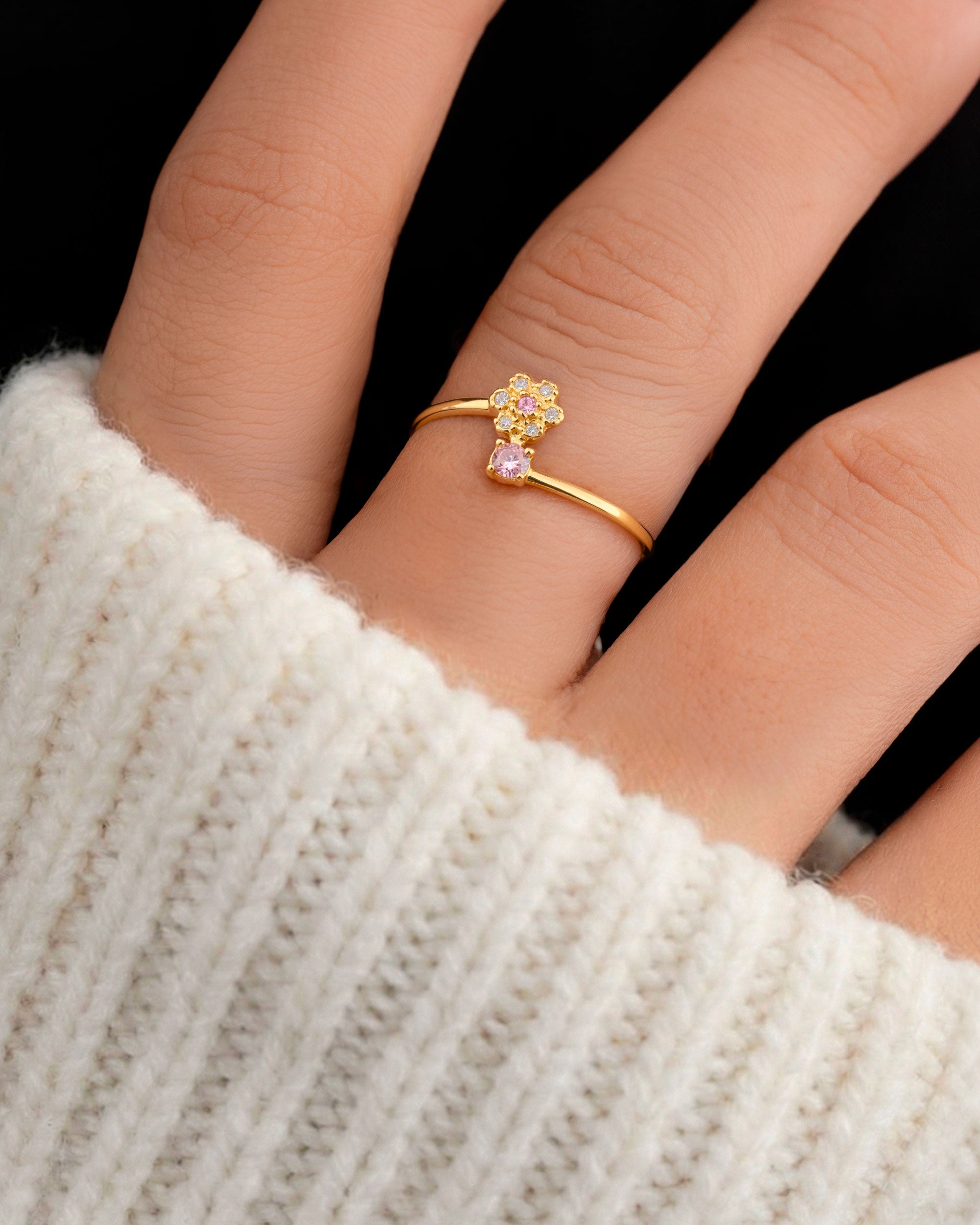 Anillo Flor Rosé