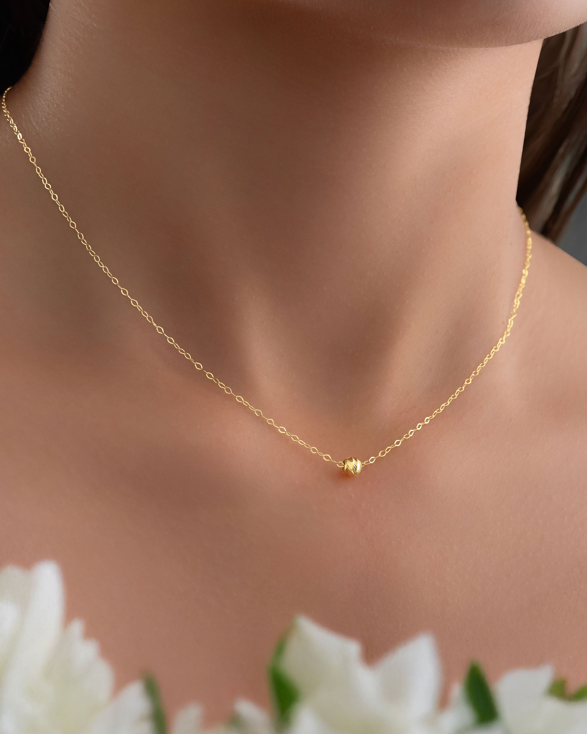 Cadena Mini Rolón con esfera #4