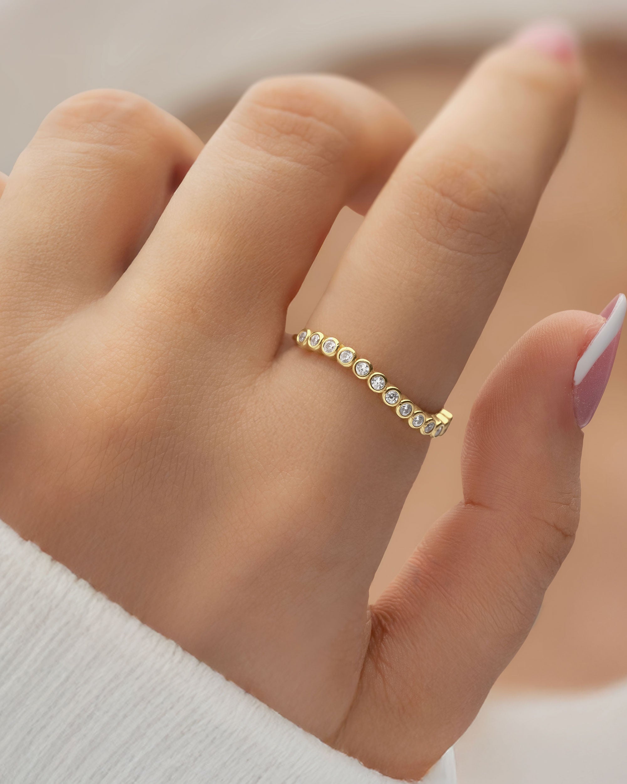 Anillo Onda de Brillos