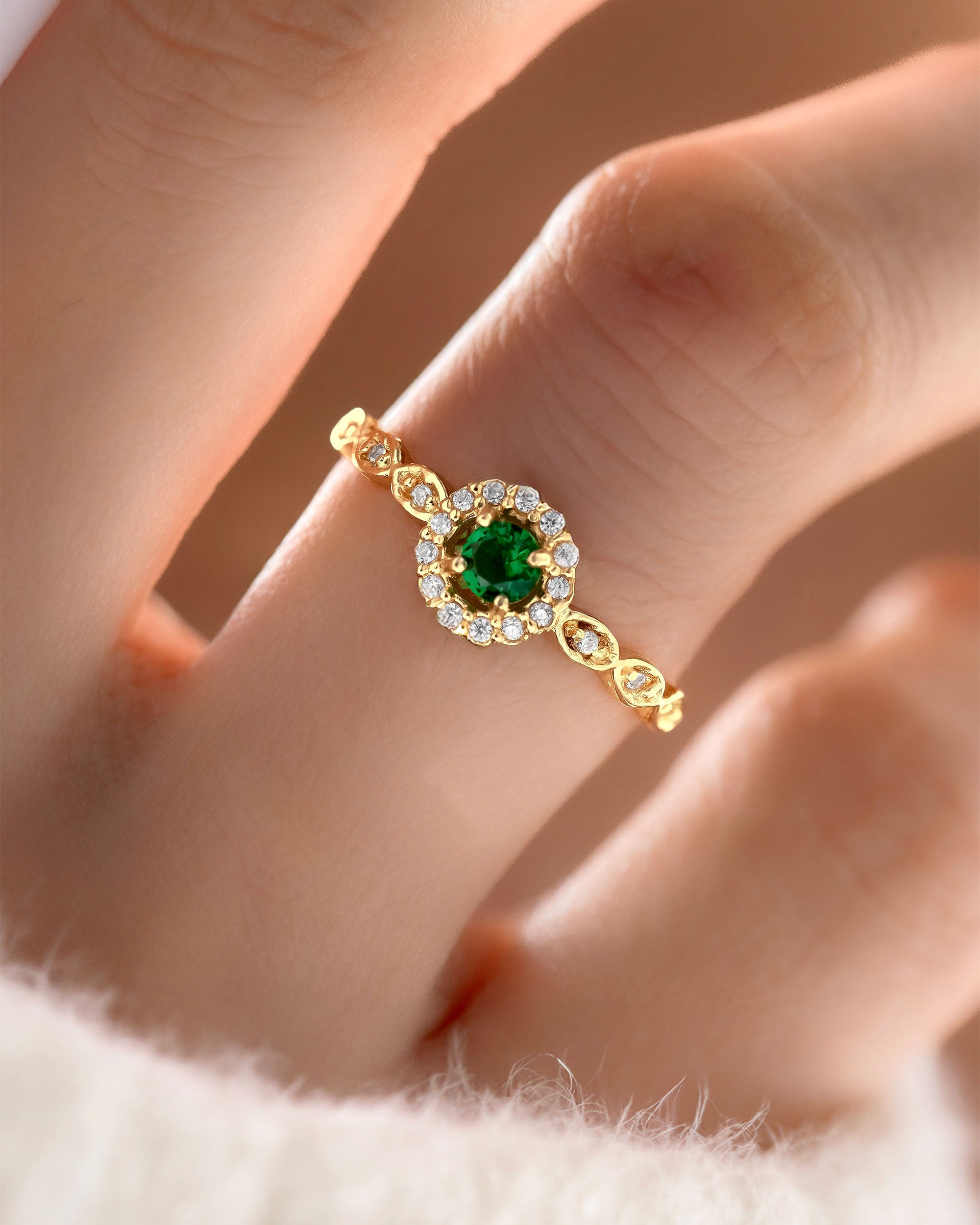 Anillo Athenea Verde