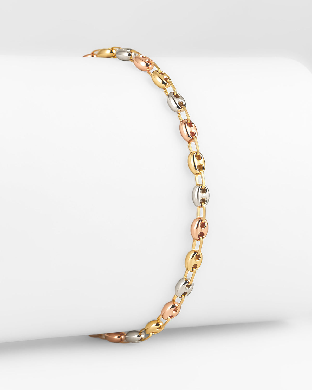 Pulsera Eslabón Marino Tres Oros